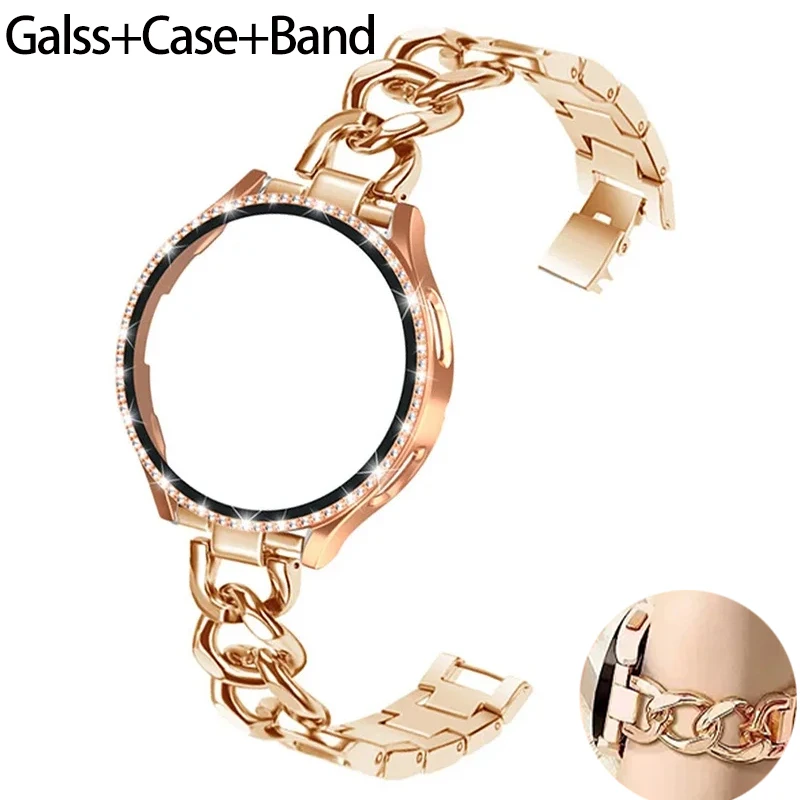 Accessories For Galaxy Watch 5 - Bling-Hülle + Armband für Samsung Galaxy