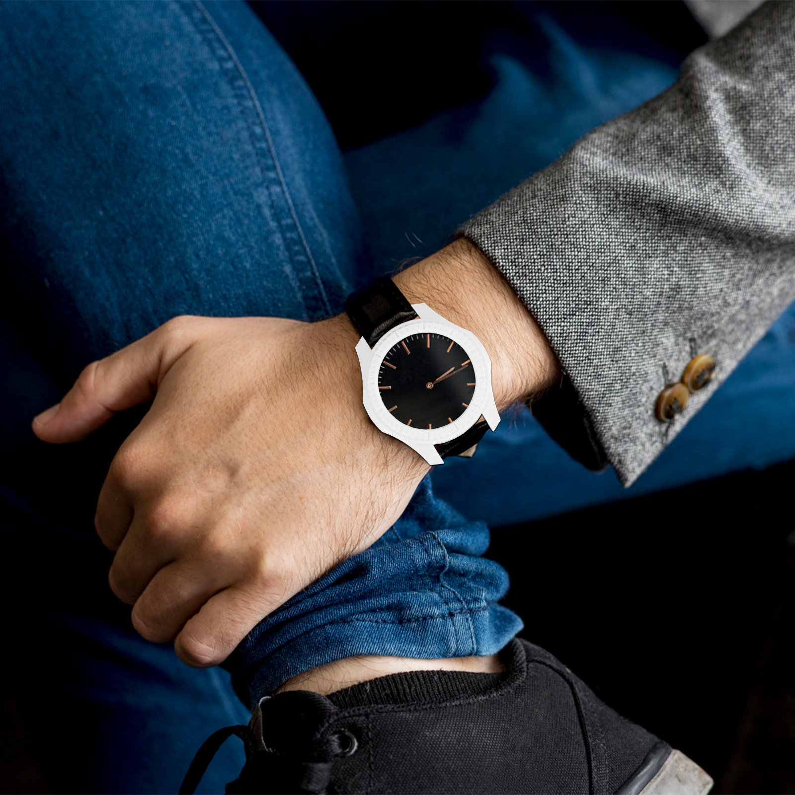 Smartwatch Case - Hochwertige PC-Smartwatch-Schutzhülle, Leichtgewichtige Sturzsichere Uhrenhülle für