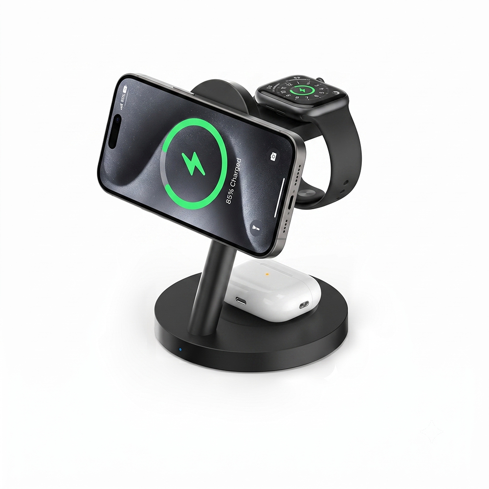 Wireless Charger Watch - Qi2.2 25W Magnetisches Schnell-Ladegerät mit 45W
