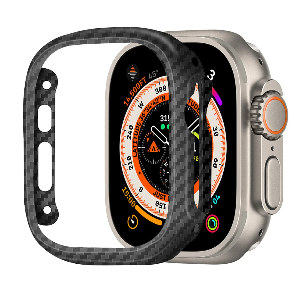 Smartwatch Case - Dünnes Gehäuse aus Kevlar-Kohlefaser für Apple