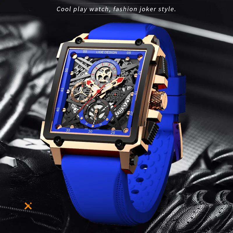 Lige Herren Sport Chronograph  – Silicone Band Replacement Bewertung und Preis