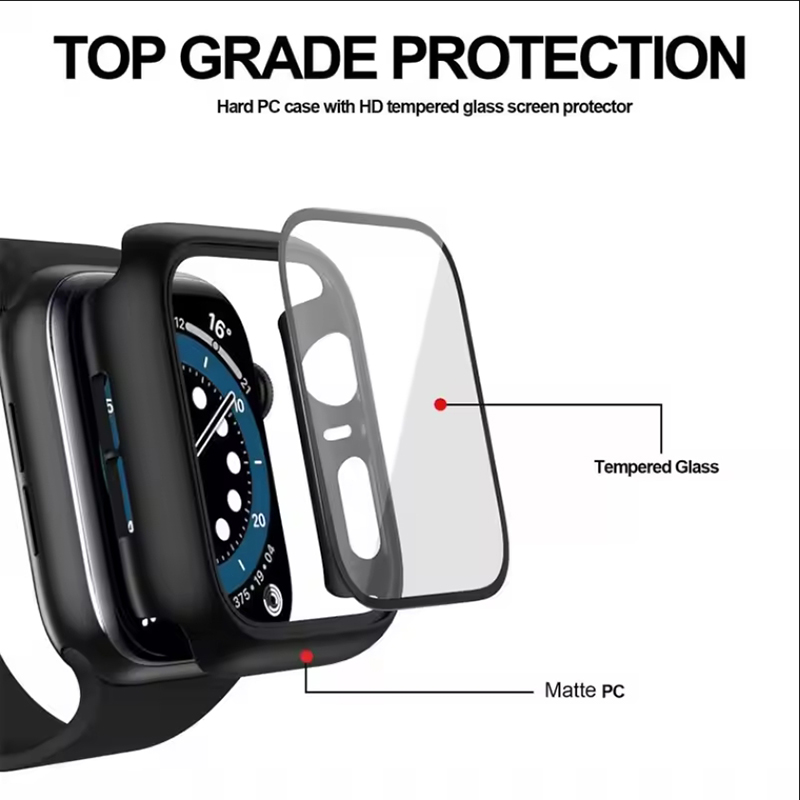 Gehärtetes Glas + Schutzhülle  – Smartwatch Case Bewertung und Preis