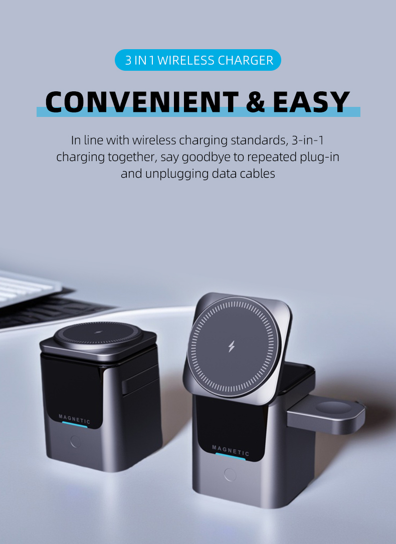 Magnetische 3-in-1 kabellose L – Wireless Charger Watch Bewertung und Preis