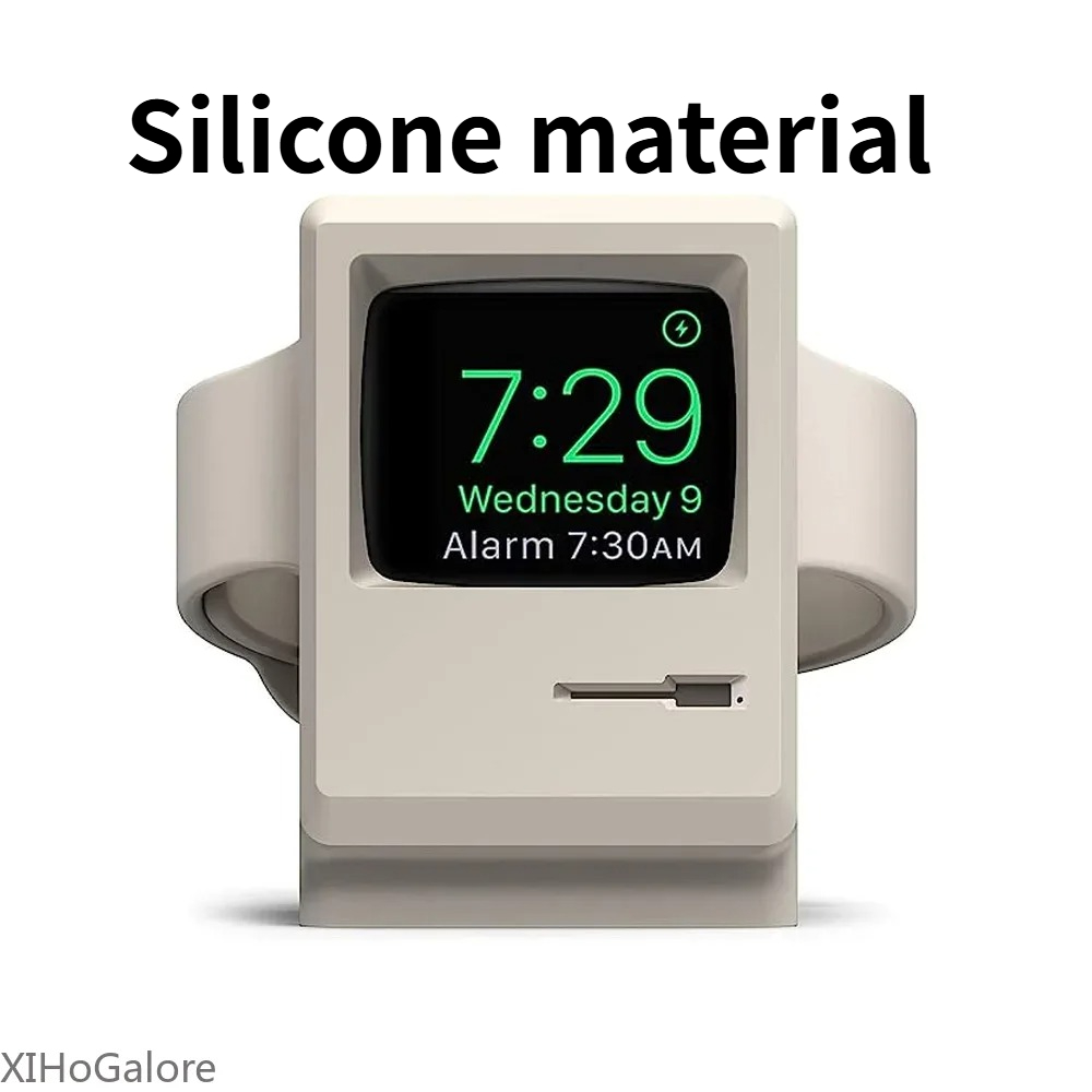Retro-Computer-Muster Silikon- – Watch Charging Dock Bewertung und Preis
