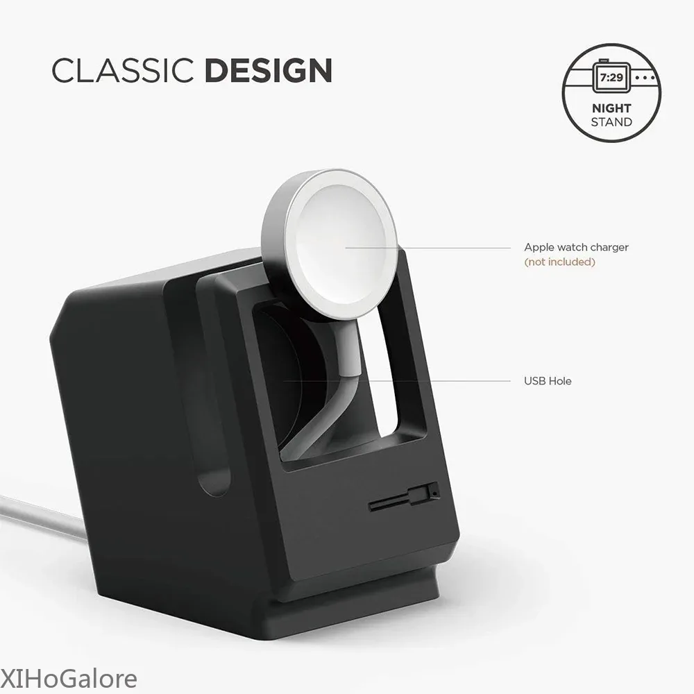 Retro-Computer-Muster Silikon- – Watch Charging Dock Bewertung und Preis